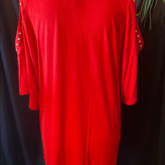 ♥️❄️NWOT c.Oliver Woman’s Red Beaded Top Size M - Picture 8 of 9
